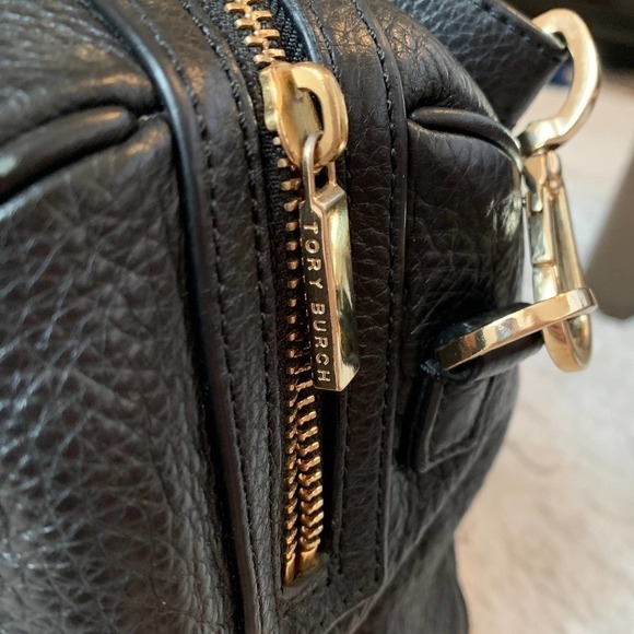 Tory Burch Black Leather Satchel - Picture 7 of 14
